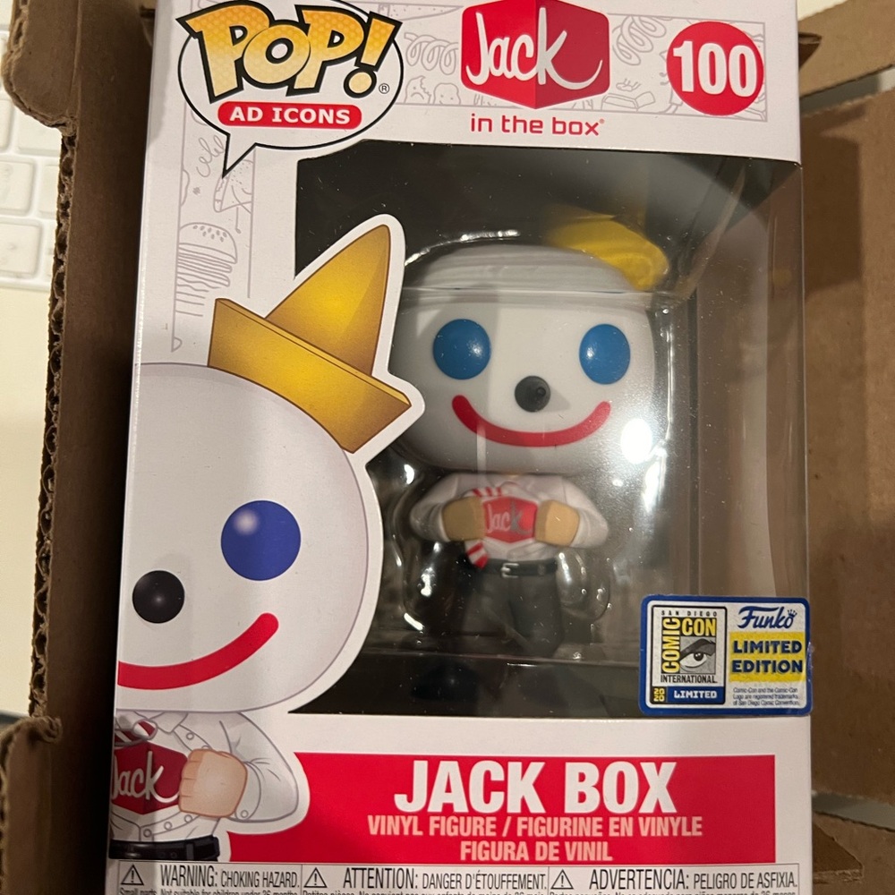 Funko Pop! Jack Box Vinyl Figure - White, Red, Yellow